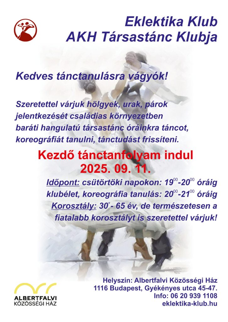 tánctanfolyam plakát